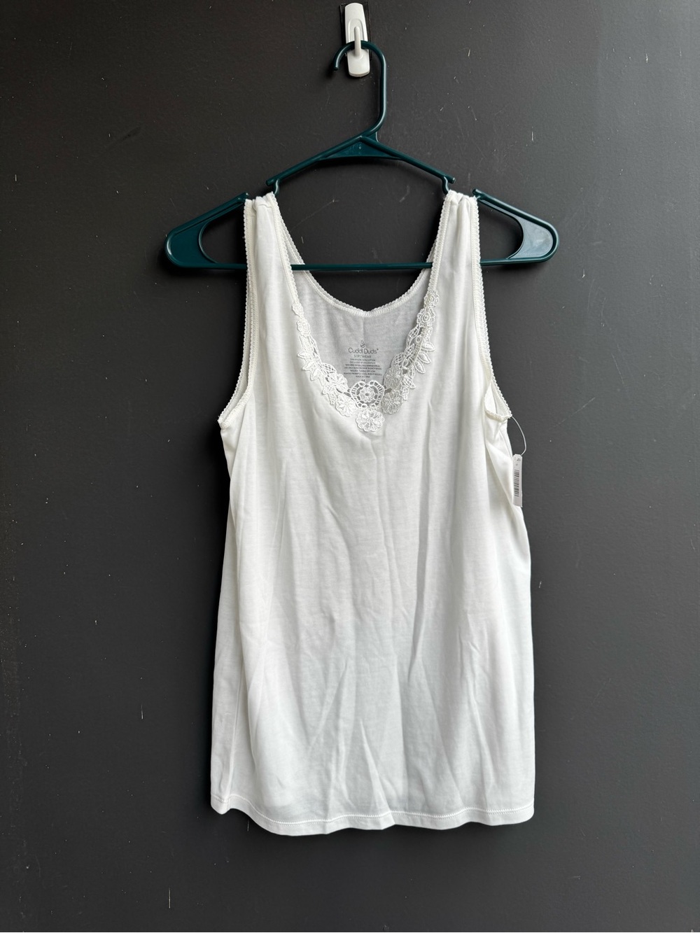 NWT Cuddlduds white camisole top